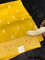 Shivanya (Mushru Kattan silk) - Golden Mustard - Image 3