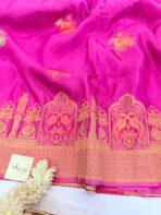 Shivanya (Mushru Kattan silk) -Dusty Magenta - Image 4