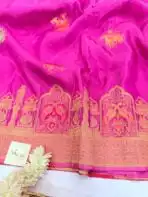 Shivanya (Mushru Kattan silk) -Dusty Magenta - Image 4