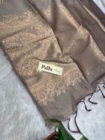 Srishti (Raw silk) - Grey - Image 4