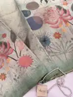 Crushed blooms (Fancy silk) - Green