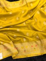 Shivanya (Mushru Kattan silk) - Golden Mustard - Image 2