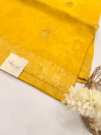 Shivanya (Mushru Kattan silk) - Sunshine yellow - Image 3