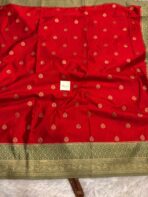 Laalima (Mushru satin silk) - Ruby red - Image 5