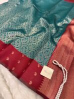 Lakshmi (Semi silk) - Sapphire blue - Image 4