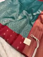 Lakshmi (Semi silk) - Sapphire blue - Image 4