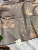 Srishti (Raw silk) - Grey - Image 3