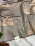 Srishti (Raw silk) - Grey - Image 3