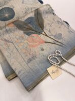 Crushed blooms (Fancy silk) - Blue - Image 3