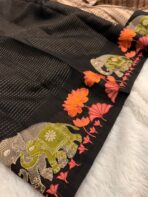 The Ele parade (Soft Jute silk) - Black - Image 2