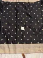Laalima (Mushru satin silk) - Ink black - Image 7
