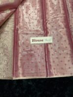 Varnam (Tissue Kancheevaram silk)- Taffy pink - Image 5