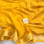 Dilruba (Crushed Viscose georgette) -  Mustard yellow