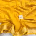 Dilruba (Crushed Viscose georgette) -  Mustard yellow