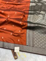 Rohini (Soft silk) - Burnt orange - Image 2