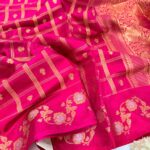 Shivanya (Mushru Kattan silk) - Hot pink