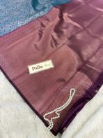 Lakshmi (Semi silk) - Deep sea blue - Image 5