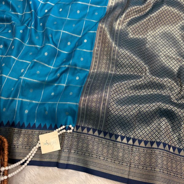 Lakshmi (Semi silk) - Rama blue