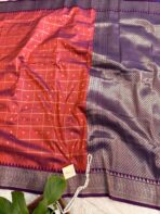 Lakshmi (Semi silk) - Magenta - Image 2