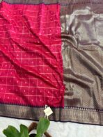 Lakshmi (Semi silk) - Hot pink - Image 2
