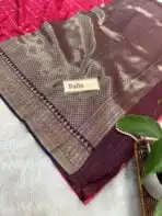 Lakshmi (Semi silk) - Hot pink - Image 4