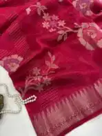 Rohini ( Soft silk) - Hot Pink - Image 3