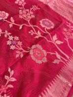 Rohini ( Soft silk) - Hot Pink - Image 4