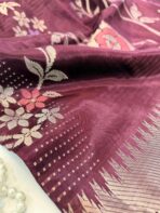 Rohini ( Soft silk) - Wine - Image 3
