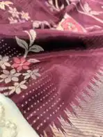Rohini ( Soft silk) - Wine - Image 3