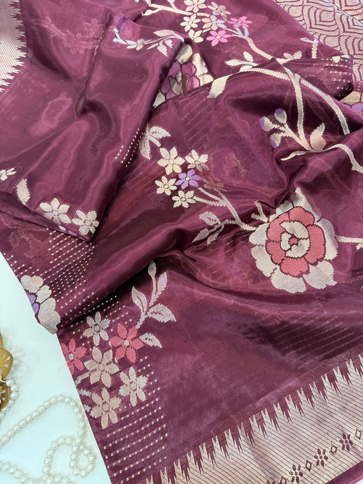 IMG-20260126-WA0047 Rohini ( Soft silk) - Wine - Image 1