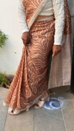 Samridhi (Tussar silk) - Honey - Image 2