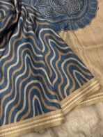 Samridhi (Tussar silk) - Indigo - Image 2