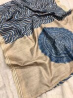 Samridhi (Tussar silk) - Indigo - Image 3