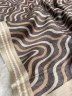 Samridhi (Tussar silk) - Grey - Image 2