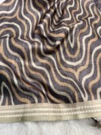 Samridhi (Tussar silk) - Grey - Image 3