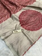Samridhi (Tussar silk) - Peach - Image 5