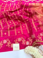 Shivanya (Mushru Kattan silk) - Hot pink - Image 3