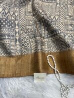 Magadhi (Semi tussar) - Grey - Image 2