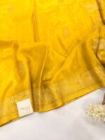 Shivanya (Mushru Kattan silk) - Sunshine yellow - Image 2