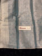 Varnam (Tissue Kancheevaram silk) - Ice blue - Image 5
