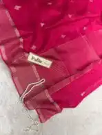 Shivanya (Mushru Kattan silk) - Rani Pink - Image 4