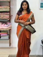 Rohini (Soft silk) - Burnt orange