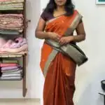 Rohini (Soft silk) - Burnt orange
