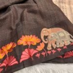 The Ele parade (Soft Jute silk) - Brown