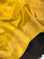 Shivanya (Mushru Kattan silk) - Golden Mustard