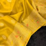 Shivanya (Mushru Kattan silk) - Golden Mustard