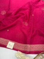 Shivanya (Mushru Kattan silk) - Hot Candy pink - Image 3