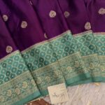 Laalima (Mushru satin silk) -  Royal purple