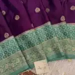 Laalima (Mushru satin silk) -  Royal purple