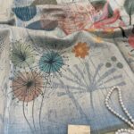 Crushed blooms (Fancy silk) - Blue